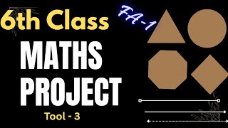 TOOL-3 💯MATHS FA-1 Project -6th Class 💯SAMP-1 MATHS Project (New) | 6th-💯MATHS FA-1 PROJECT WORK📑👍
