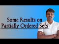 Some results on partially ordered sets