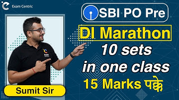 SBI PO Pre 2020 | DI Marathon Class | 10 Sets of Data Interpretation । Maths Sumit Sir