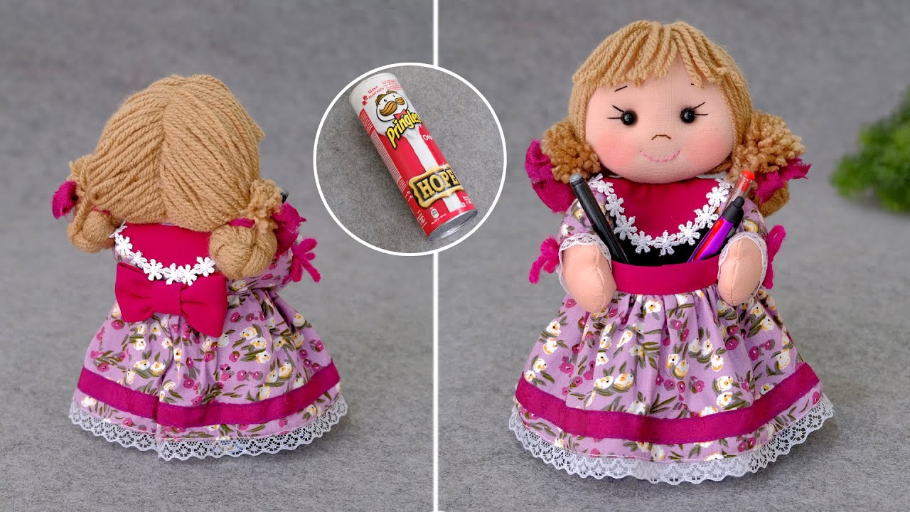 Прелестный Органайзер из Банки от Чипсов - ЛЕГКИЙ СПОСОБ! Детки Будут в Восторге!