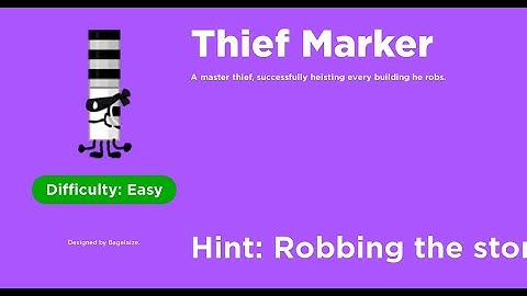 How to get Thief Marker - Find The Markers