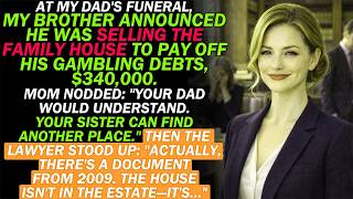 At My Dad's Funeral, My Brother Announced He'd Sell Our Family Home To Pay His Gambling Debts...