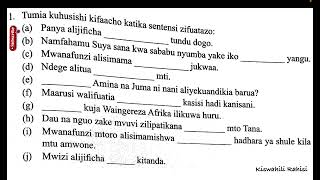 vihusishi maana na matumizi yake katika sentensi