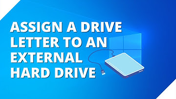 How to assign a drive letter to an external hard drive in Windows 10