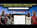 Simulating a 30 Team NBA 2 Minute Quarter - Single Elimination Tournament on NBA2K20! (LIVE GAMES)