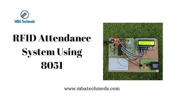 8051 RFID Attendance System - 8051 Project Ideas