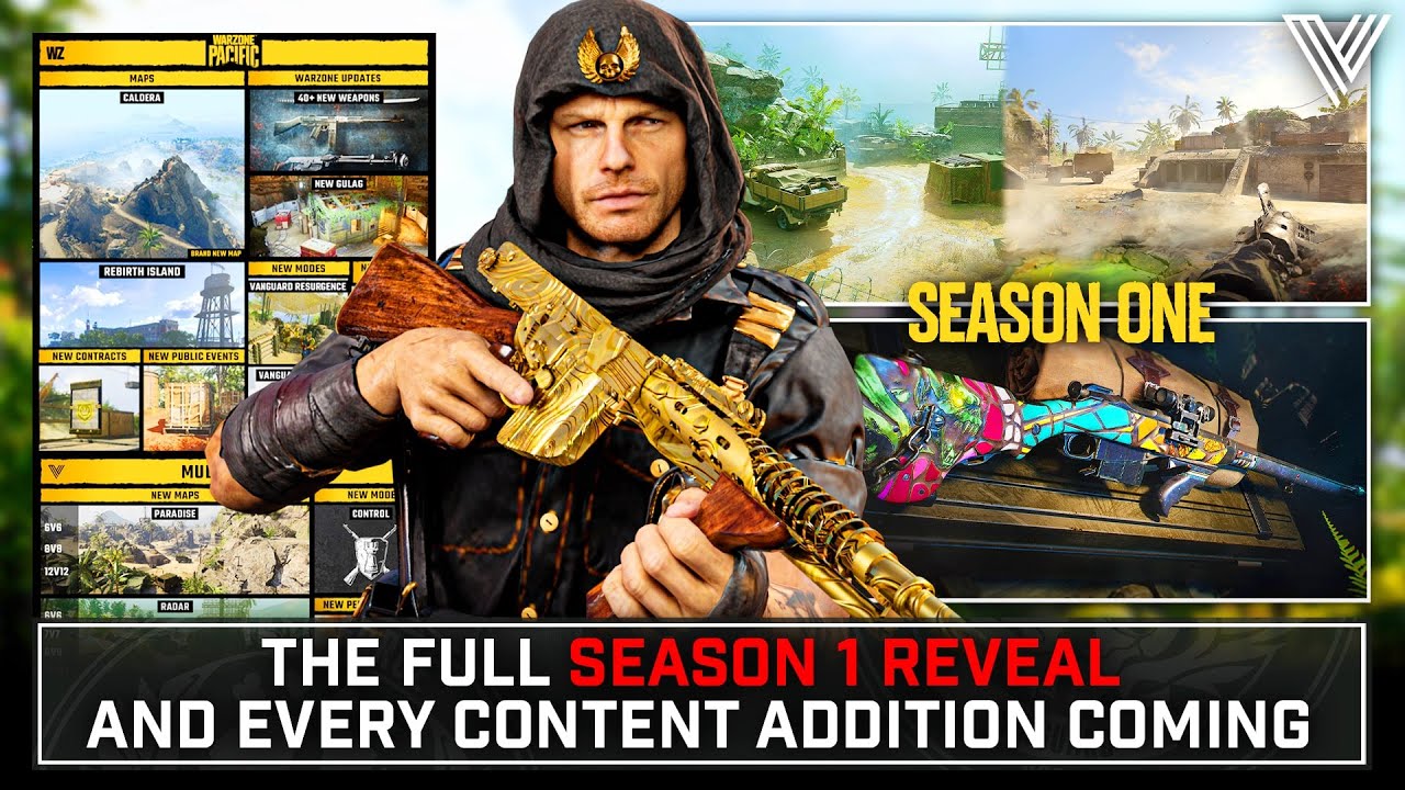 VANGUARD: The 5 WEAPONS & ALL SEASON 1 CONTENT FULLY REVEALED... (Warzone Season 1 New Guns & Maps)