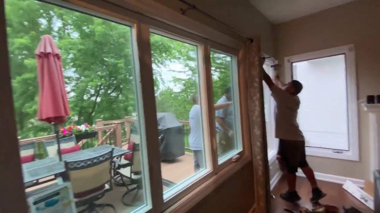 Replacement Window Installation in Action by Omaha based United Services