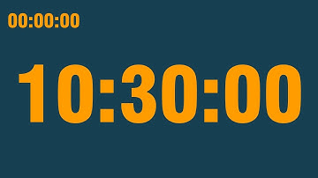10 hour 30 minute timer (with end alarm, time elapsed and progress bar)