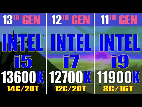 INTEL i9 11900K vs INTEL i7 12700K vs INTEL i5 13600K || PC GAMES  TEST ||