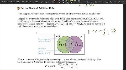 5.2 The Addition Rule and Complements