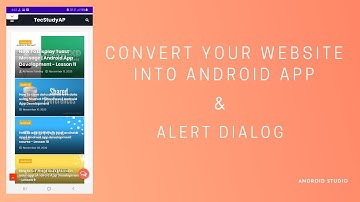 How to convert your website into android app using WebView and how to use AlertDialog Box Tutorial.