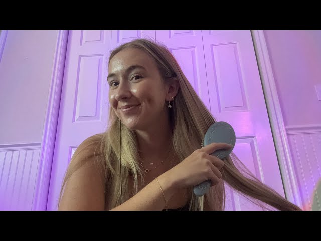 ASMR On Myself 💁🏼‍♀️ (Hair Brusing, Dry Brush) 