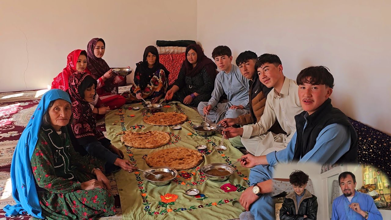 غذای قدیم وطن🥰دعوت آغا سلمان حوابیگم و بقیه عزیزان ❤جایتان خالی