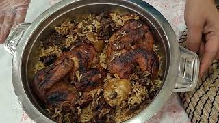 chicken majboos -   مجبوس دجاج  Dils Arabic kitchen  Arabic food   kuwait