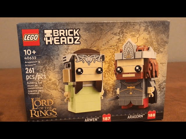 LEGO LORD OF THE RINGS: Aragorn and Arwen Brickheadz build