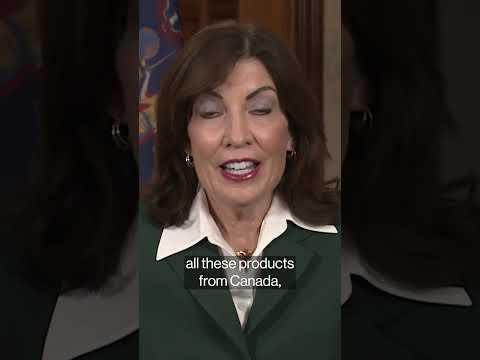 Trump tariffs having “cataclysmic” effect, says NY Gov. Hochul #shorts #trumptariffs #hochul