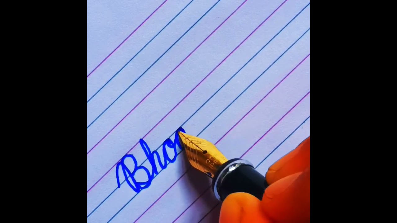  Bhoomika Beautiful Name In Cursive Writing Cursivewriting Calligraphy Shorts