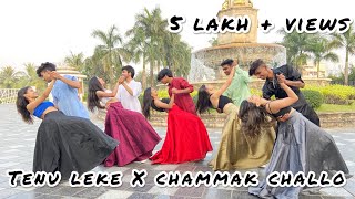 Tenu leke X chammak challo | wedding dance | sangeet dance | couple dance performance | pratiksha