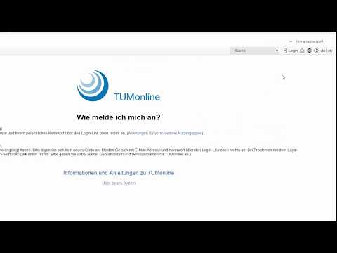 TUMonline Tutorial: Kennwort zurücksetzen (Deutsch)