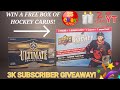 202223 ultimate collection  202122 ud series 1 mega box   3k subscribers giveaway hockeycards