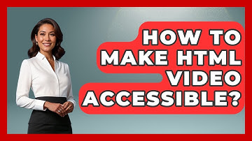 How To Make HTML Video Accessible? | Simple HTML Studio News