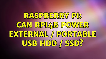 Raspberry Pi: Can Rpi4B power external / portable USB HDD / SSD? (3 Solutions!!)