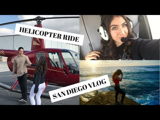 HELICOPTER RIDE // San Diego VLOG — Sasha Bree (video thumbnail)