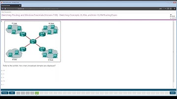 CCNA3 version 7 (!!!) Modules 1 - 4 Switching Concepts, VLANs, and InterVLAN Routing Exam