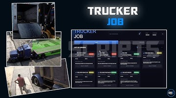 [QB, ESX] FIVEM TRUCKER JOB | CINEMATIC SHOWCASE | TEBEX! | ADVANCED