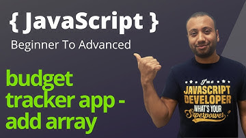 javascript bangla tutorial 39 : budget tracker add array