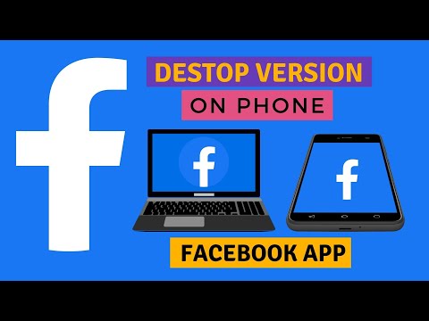 How to use Facebook desktop version on mobile phone