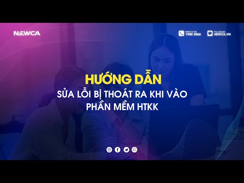 Video Hướng dẫn sửa lỗi bị thoát ra khi vào phần mềm HTKK - youtube