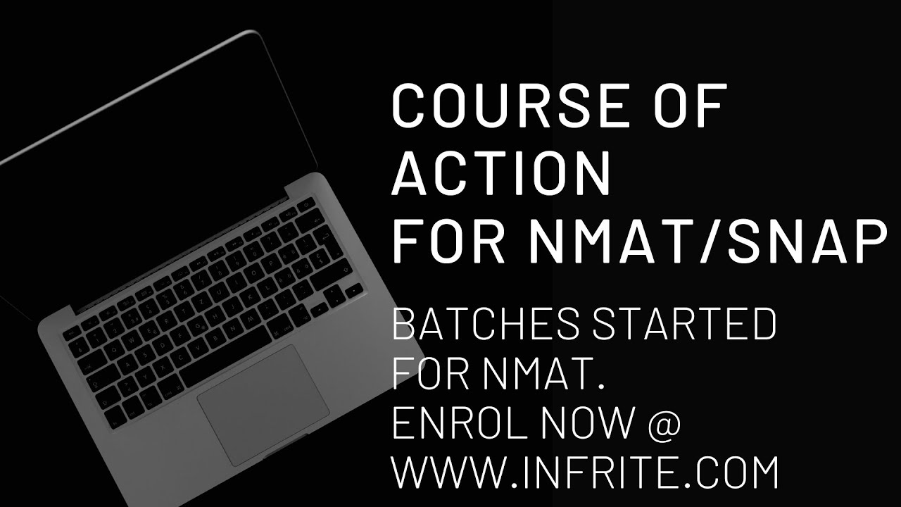 Course Of Action | Important for NMAT, TISS, SNAP, CMAT & MHCET | Enroll Now for NMAT 2020