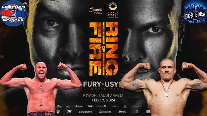 Tyson Fury vs Oleksandr Usyk 2 Live Watch Along.