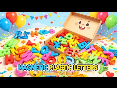 TOY ASMR 🧲🎎 Satisfying Magnetic Alphabet Unboxing • Learn Animals & Their Homes! 🐾🏡
