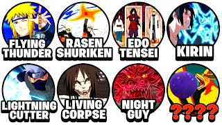 Every S Rank Jutsu In Naruto