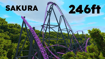 Sakura | 246ft Mack Hyper Coaster | 5 Inversions | NoLimits 2 + FVD++ | Coaster 119