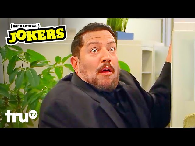 Sal Has Woman Say Outrageous Things in Call Center Challenge (Clip) | Impractical Jokers | truTV class=
