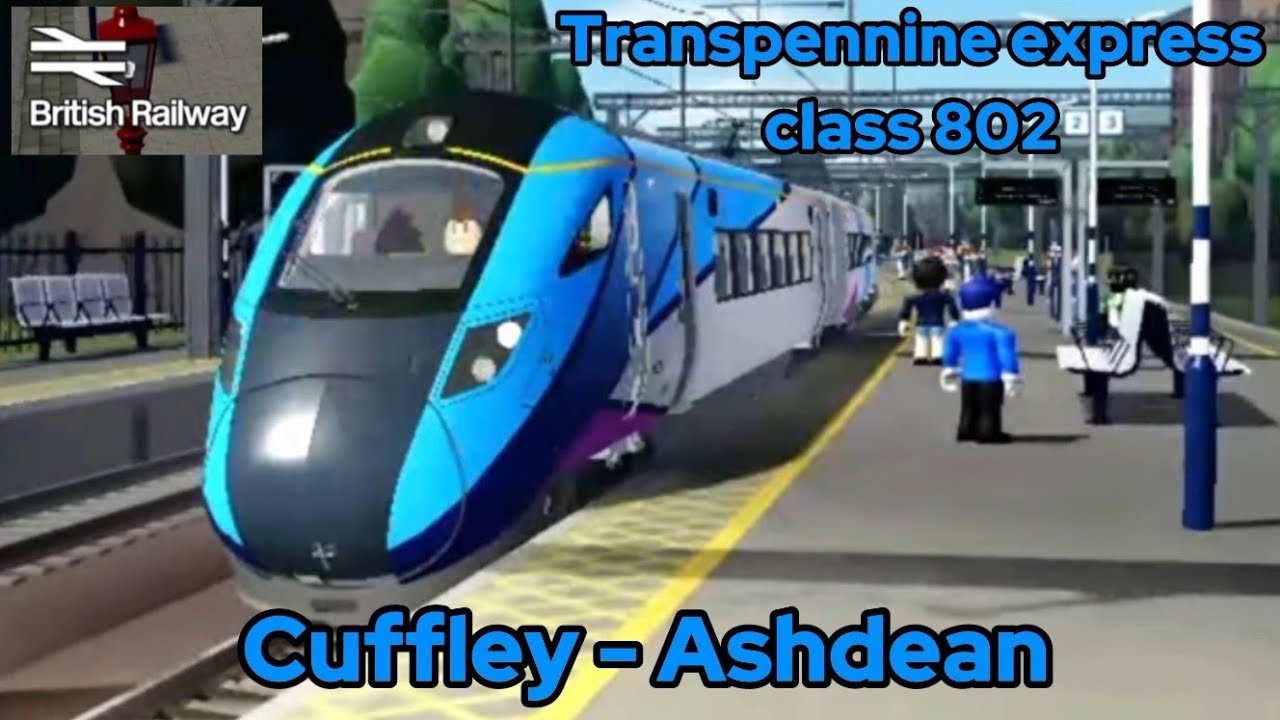 TG ROBLOX, Transpennine express class 802 Cuffley - Ashdean. British Railway ROBLOX.