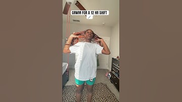 GRWM FOR A 12 HR SHIFT #nurse #grwm #nurselife #shortsviral #fypviralシ