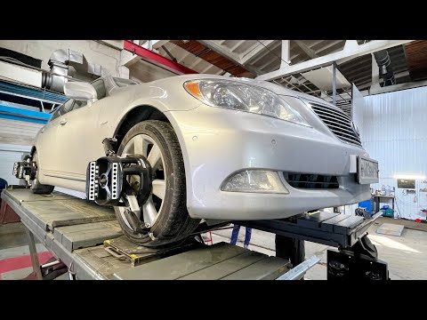 Регулировка углов установки колёс на LEXUS.