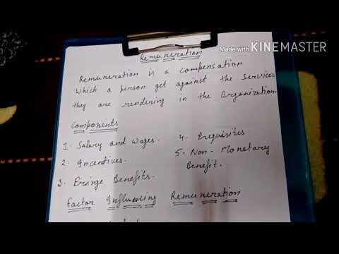 Remuneration In Hindi Youtube