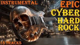 Epic Cyber Hard Rock 🤘: E-Guitar, Heavy Drums &amp; Synth for Power &amp; Action (Instrumental)