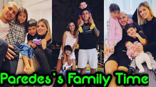Leandro Paredes with his Beautiful Wife, Daughter & Son