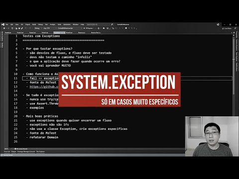 Não use System.Exception no seu código, não é uma boa prática (inclusive para os testes)