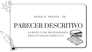 Modelo de Parecer Descritivo Autismo