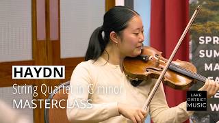 Haydn: String Quartet in G minor Op.74 'Rider' | LDM 2026 masterclass with Nasia String Quartet