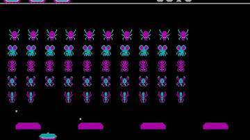 DOS Invaders (PC/DOS) 1985, CGA