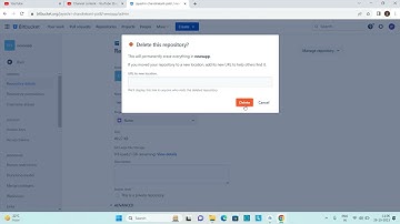 How to Delete Repository in Bitbucket